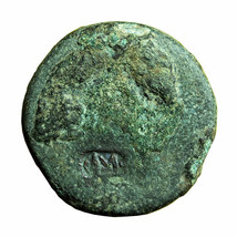 Ancient Greek Coin Uncertain Sicily AE26mm Countermark 01981 - $26.09