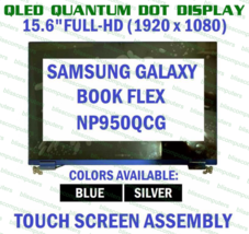 15.6&quot; LCD Screen Touch Full top Assembly Samsung NP950QCG-K01US FHD Blue - £193.13 GBP