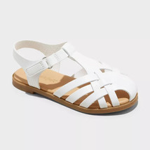 Toddler Girl&#39;s Ella Sandals - Cat &amp; Jack (Size 12) WHITE - NEW!!! - $14.48