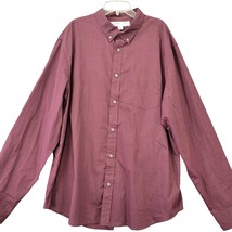 Old Navy Shirt Mens Size XXL Purple Preppy Slim Fit Classic Long Sleeves... - £7.59 GBP