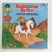 Rainbow Brite ‎– Rainbow Brite Saves Spring 7&#39; Vinyl Record/Book - £26.48 GBP