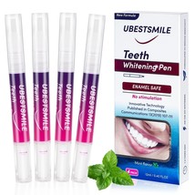 UBestSmile Teeth Whitening Pen (4 Pcs) Whiten Teeth 40+ Uses Remove Stains - $12.86