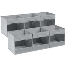 Storage Cubes, 6 Pack Foldable Bins For Organization, 11 Inch Cube Storage Bin,  - £39.95 GBP
