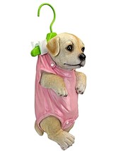 Labrador Puppy Dog Hanger Novelty Figurine Home Garden Decor Statue Realistic - £21.30 GBP