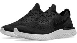 Men&#39;s Nike Epic React Flyknit 2 Running Shoes, BQ8928 002 Multi Sizes Black/Whit - £102.68 GBP