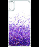 Onn Purple Liquid Glitter Cascade Phone Case For iPhone X ~ ONB18W1119 - £11.85 GBP