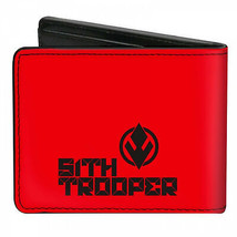 Star Wars Sith Trooper Bi-Fold Wallet Red - $25.98