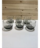 Oakland Raiders NFL 6 Vintage Smoked Roly Poly Cocktail Rocks Glass Bund... - $48.34