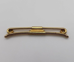 Vintage Swank Gold Tone 50c Tie Bar Tie Clip - £11.20 GBP