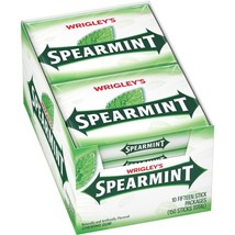 WRIGLEY&#39;S SPEARMINT Chewing Gum Bulk Pack, 15 Stick (Pack of 10) - $25.24
