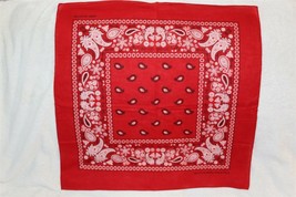 BANDANA RED PAISLEY HANDKERCHIEF SET OF 3 - £6.53 GBP