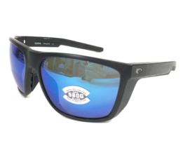 Costa Sunglasses Ferg XL 06S9012 901201 Matte Black with Blue Mirrored Polarized - $138.59