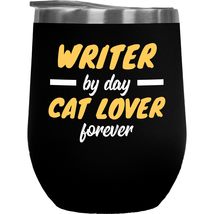 Make Your Mark Design Writer Cat Lover Coffee &amp; Tea Gift Mug Cup for Wri... - £22.15 GBP
