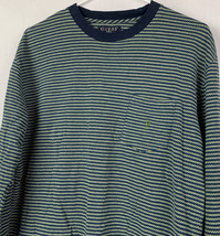 Vintage Guess Jeans Striped T Shirt Pocket Tee Logo Mens Large USA 80s 90s - £31.46 GBP