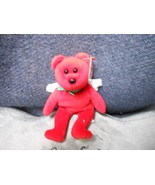 Ty Baby Beanies &quot;Devine The Red Bear&quot; NEW Cloth Plush 4&quot; - $220.07 MXN