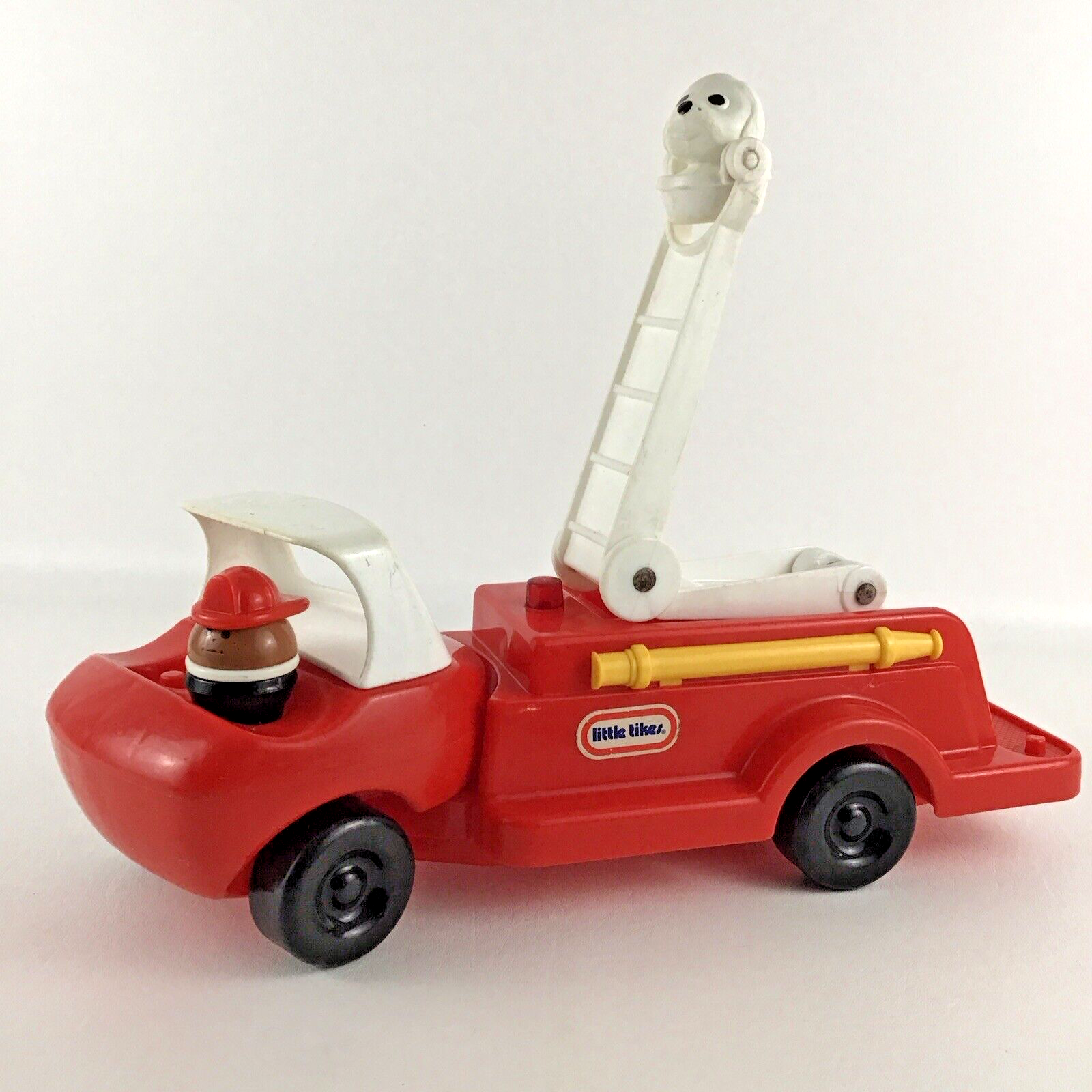 Little Tikes Toddle Tots Fire Truck Push Along Vehicle Figures Vintage Toy 80s - £46.89 GBP