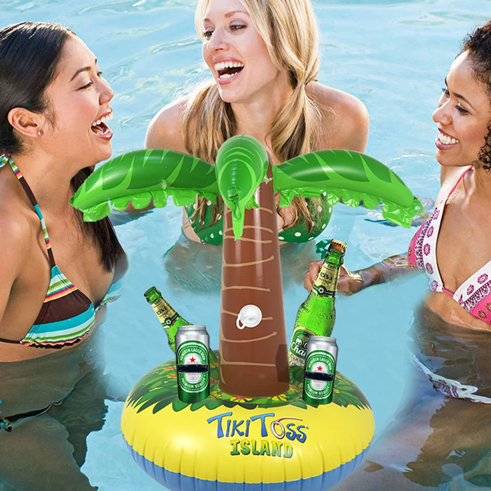 PVC Drink Cup Stand Holder Durable Coconut Game Float Stand Toy Decoration Props - £30.72 GBP+