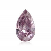 Real Pink Diamond - 0.08ct Pear Shape Natural Loose Fancy Purple Pink Diamond - £485.80 GBP