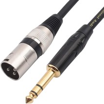 1/4 Inch To Xlr Patch Cable - 10 Feet, Disino 1/4 Inch Trs To Xlr Male Balanced - £26.44 GBP