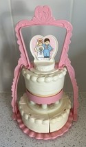 Vintage Fisher Price Fun With Food 2152 Create-A-Cake Wedding Cake 1987 - £36.44 GBP