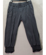 Athleta Capri Joggers Pants Womens Size 8 Gray Elastic Waist Dark Wash A... - $429.88 MXN