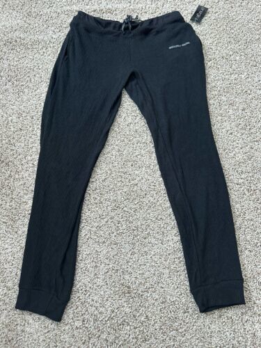 Energie Womens Black Midrise Slim Joggers Size Large Pockets Drawstrawgs... - $16.82