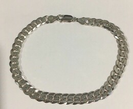 Sterling Silver Italian Cuban Link Bracelet 7mm - $64.00