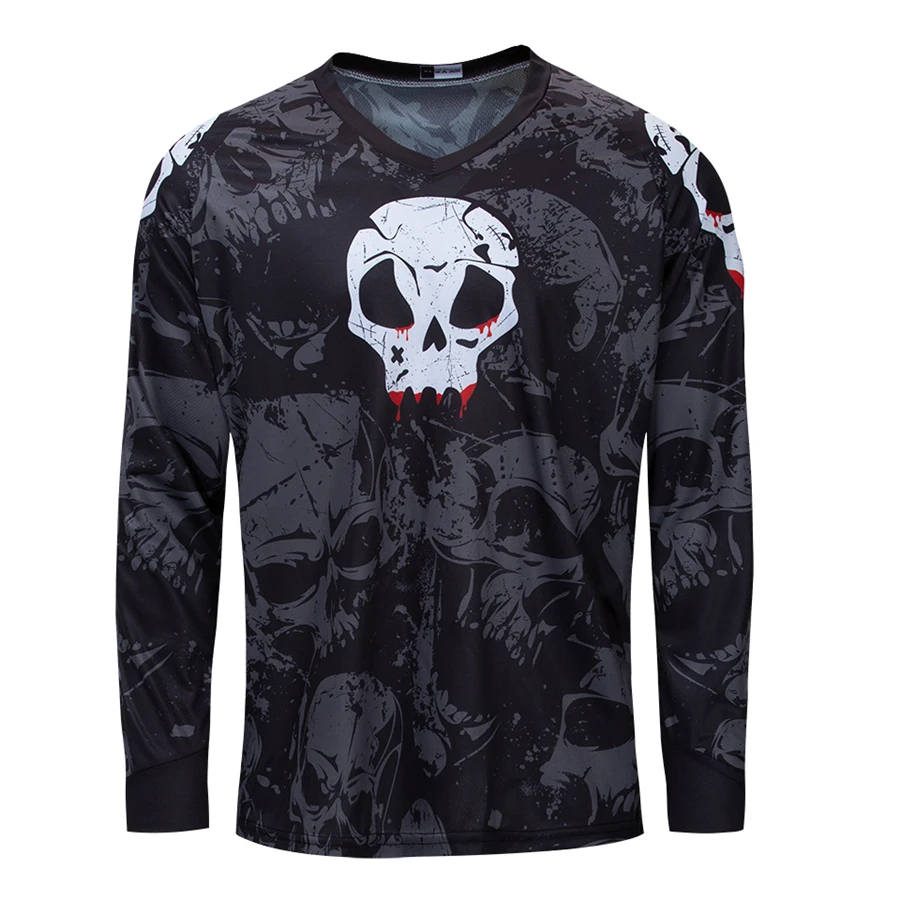 Motorcycle Mountain Bike Team Downhill Shirt Bicycle  Jersey Loose Long Sleeve M - $55.02