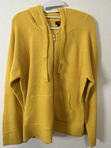 Torrid Mustard Yellow Ultra Soft Knit Zip Hoodie Sweater Size 1XL - £34.80 GBP