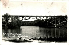 RPPC Mortimer E Cooler Bridge Pine River Dublin Michigan MI 1952 Postcard D14 - £3.07 GBP