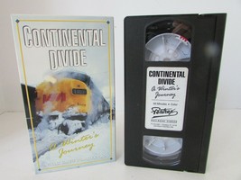 CONTINENTAL DIVIDE A WINTER&#39;S JOURNEY CANADIAN RAILROAD VHS TAPE  L42E - £4.00 GBP
