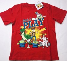 Toy Story 4 T-shirt Red Sz 5/6 Made To Play Woody Buzz NWT Disney - $10.20