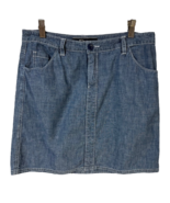 Tommy Bahama Denim Straight Skirt Women&#39;s 6 Blue Heathered Mini 5 Pocket... - £23.76 GBP