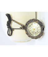 Vintage Ladies Brass Jewelry Pin Watch Victorian Steampunk Style - £15.69 GBP