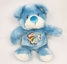 13&quot; Vintage Dan Dee Baby Blue Teddy Bear Snowflakes Stuffed Animal Plush Toy - £51.71 GBP