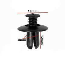 20Pcs 8mm Hole Car Universal Plastic Fasteners Clips Bumper  Wheel Arch Mixed Wh - £32.42 GBP