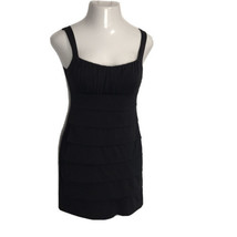 Sweet Storm Super Cute Black Fitted Dress ~ Sz M ~ Above Knee ~ Stretchy - £10.60 GBP