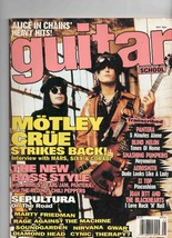 VINTAGE May 1994 Guitar School Magazine Motley Crue Pantera Aerosmith ZZ... - £15.57 GBP