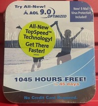 AOL America Online 9.0 Optimized PC Computer Disc in original Sealed Met... - $260.58 MXN