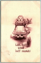Dutch Comic Live Laugh Love Liff Luff Laff Mutch 1911 DB Postcard I11 - £5.41 GBP