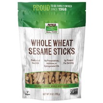 NOW Foods, Whole Wheat Sesame Sticks, Product of the USA, No Preservatives, Addi - £15.97 GBP
