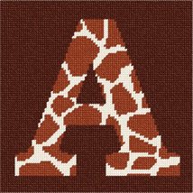 Pepita Needlepoint kit: Letter A Giraffe, 7&quot; x 7&quot; - $50.00+