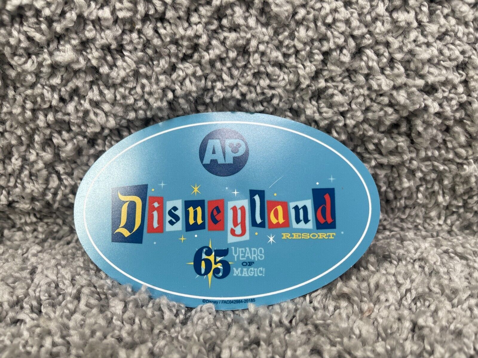 Disneyland Resort 65 Years of Magic Anniversary AP Annual Pass Holder Magnet - $14.17
