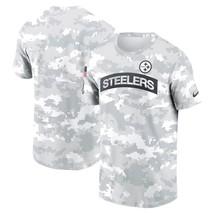 White Camo Steelers 2024 Salute to Service Performance T-Shirt - Pittsburgh - £30.86 GBP