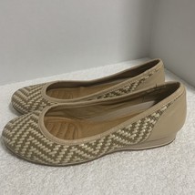 Nurture Leather Flats Sloane Light Brown &amp; Ivory Women&#39;s Size 9M - $18.88