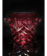 Faberge Odessa Ruby Red Crystal Ice Bucket without original box - $475.00