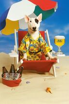 Spuds Spud Mackenzie Vintage Beer Poster Print on Metal Sign 12x8in Old ... - €21,35 EUR