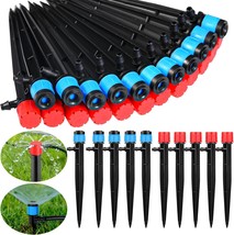 120 Pcs Drip Irrigation Emitters For 1/4&#39;&#39; Drip Irrigation Tubing 60 Irr... - £29.38 GBP