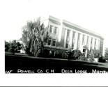RPPC Powell Contea Tribunale Casa Cervo Lodge Montana MT Unp Cartolina S20 - £34.36 GBP