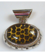 Vintage Signed Best Animal Print Pendant  1.5&quot; x 1.3/8&quot; - $19.79